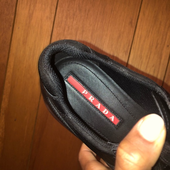 MENS PRADA SNEAKER LEATHER/MESH - Picture 5 of 7